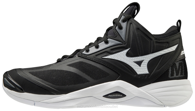 Mizuno Wave Momentum 2 mid zapatillas de voleibol unisex unisexo zapatos negro-blanco (9000) 668F2198