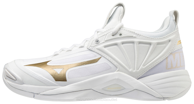 Mizuno Wave impulso 2 zapatillas de voleibol mujer zapatos oro blanco(0074) 668F2184
