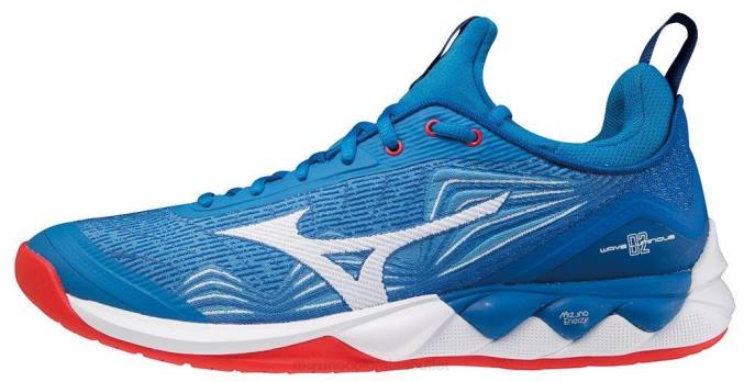 Mizuno zapatilla de voleibol wave luminosa 2 mujer zapatos competición azul (ococ) 668F2202