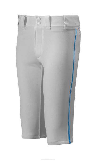 Mizuno pantalón corto de béisbol con ribete premier juventud vestir gris-real 668F1219