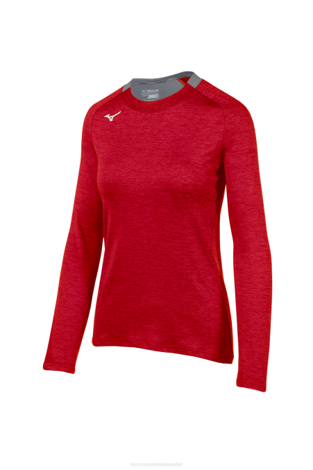 mizuno_alfa_manga_larga_mujer_vestir_rojo_1010_668f2062.png Mizuno alfa manga larga mujer vestir rojo (1010) 668F2062 - Image 1
