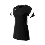 Mizuno balboa 6 camiseta de voleibol de manga corta mujer vestir negro-blanco (9000) 668F2312