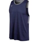 Mizuno camiseta alfa hombres vestir azul marino (5151) 668F2488