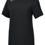 Mizuno camiseta de ataque de manga corta 3.0 mujer vestir negro (9090) 668F2265