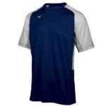 Mizuno camiseta de béisbol de la tripulación aerolite juventud vestir gris marino(5191) 668F1278