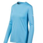 Mizuno camiseta de manga larga juventud vestir azul claro(5555) 668F1526