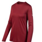 Mizuno camiseta de manga larga juventud vestir cardenal(1212) 668F1519