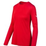 Mizuno camiseta de manga larga juventud vestir rojo (1010) 668F1518