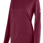 Mizuno camiseta de manga larga mujer vestir cardenal(1212) 668F1367