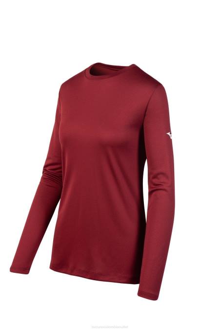 mizuno_camiseta_de_manga_larga_mujer_vestir_cardenal1212_668f2103.jpg Mizuno camiseta de manga larga mujer vestir cardenal(1212) 668F2103 - Image 1