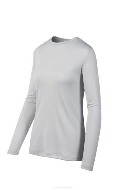 Mizuno camiseta de manga larga mujer vestir gris(9191) 668F2112