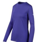 Mizuno camiseta de manga larga mujer vestir púrpura (6060) 668F2111