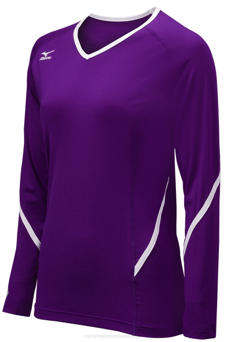 mizuno_camiseta_de_voleibol_de_manga_larga_de_generacion_techno_unisexo_vestir_purpura_blanco_6000_668f2361.png Mizuno camiseta de voleibol de manga larga de generación techno unisexo vestir púrpura-blanco (6000) 668F2361 - Image 1