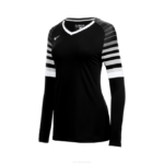 Mizuno camiseta de voleibol de manga larga techno 8 juventud vestir negro-blanco (9000) 668F2303