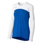 Mizuno camiseta de voleibol de manga larga techno vii unisexo vestir blanco real (5200) 668F2350