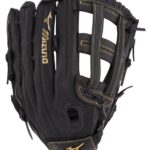 Mizuno Guante de softbol de lanzamiento lento de la serie premier de 13" unisexo accesorios negro-oro (r974) 668F1869