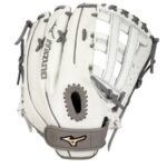 Mizuno guante de sóftbol de lanzamiento rápido elite prime outfield 13" unisexo accesorios blanco-gris(r091) 668F1705