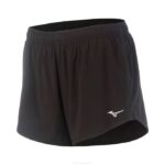 Mizuno infinity 3.5" corriendo corto mujer vestir negro (9090) 668F194