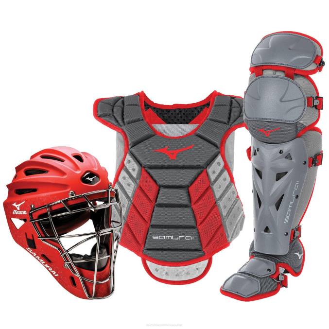 mizuno_juego_de_equipo_de_receptor_en_caja_samurai_14_15_mujer_accesorios_gris_rojo_9110_668f1751.jpg Mizuno Juego de equipo de receptor en caja samurái (14-15") mujer accesorios gris-rojo (9110) 668F1751 - Image 1