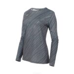 Mizuno manga larga para correr imprimible mujer vestir imán de corteza (pr51) 668F249