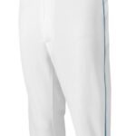Mizuno pantalón corto de béisbol con ribete premier hombres vestir blanco-marino(0051) 668F1178