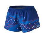 Mizuno Pantalón corto imprimible de 2,5" mujer vestir melocotón-azul (sm01) 668F268