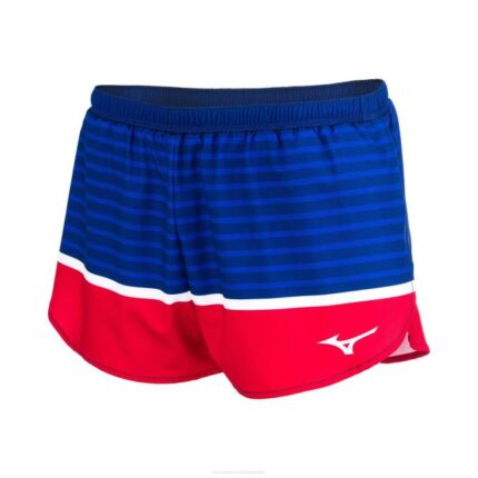 Mizuno Pantalón corto imprimible de 2,5" mujer vestir patriota azul (sm64) 668F275