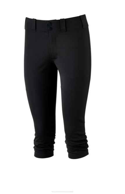 Mizuno pantalón de softbol prospecto chica vestir negro (9090) 668F1940