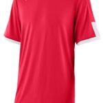 Mizuno playera de beisbol con cuello en v aerolite hombres vestir rojo-blanco (1000) 668F1232