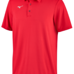 Mizuno polo acelerado hombres vestir rojo (1010) 668F1355