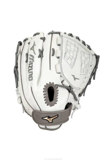 Mizuno Prime Elite lanzador/guante de softball de lanzamiento rápido de campo abierto 12,5" unisexo accesorios blanco-gris(r091) 668F1710