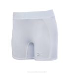 Mizuno shorts deslizantes acolchados de tiro bajo unisexo vestir blanco (0000) 668F1883