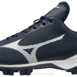 Mizuno taco de béisbol bajo moldeado de tpu wave lightrevo hombres zapatos azul marino-blanco (5100) 668F1628