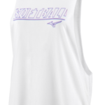Mizuno tanque gráfico muscular mujer vestir blanco (0000) 668F2122