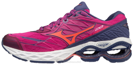 Mizuno zapatilla de running creación de olas 20 mujer zapatos festivalfucsia(6w6w) 668F67