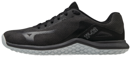 Mizuno zapato de entrenamiento tf-02 mujer zapatos negro-gris(9091) 668F2702